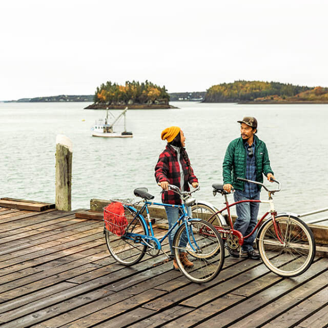 Uferpromenade von Kennebunkport in Maine