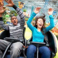 Der Themenpark Nickelodeon Universe in der Mall of America, Minnesota