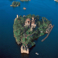 Das Boldt Castle auf Heart Island in der Region Thousand Islands, New York