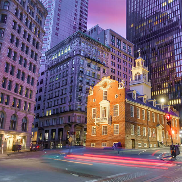 Das Old State House in Boston, Massachusetts