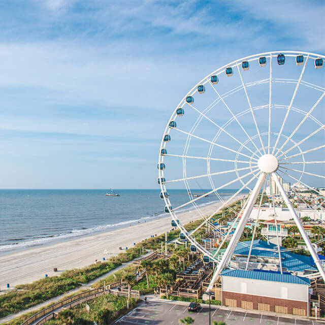 Attraktionen am Boardwalk von Myrtle Beach, South Carolina