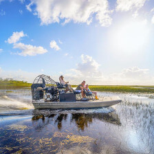 Sumpfbootfahrt in den Everglades bei Miami, Florida