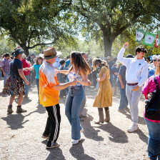 Tänzer bei den Festivals Acadiens et Créoles in Lafayette, Louisiana