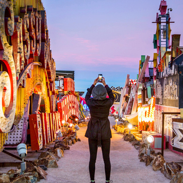 Das Neon Museum in Las Vegas, Nevada
