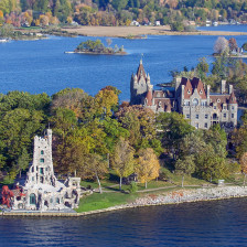 Das Boldt Castle auf einer Insel nahe Alexandria Bay, New York