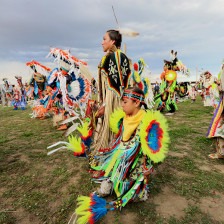 Darbietung beim Fort Washakie Pow Wow im Fremont County, Wyoming