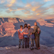 Panoramablick über den Grand Canyon in Arizona