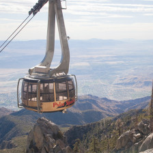 Panoramablick aus der Palm Springs Aerial Tramway in Greater Palm Springs, Kalifornien