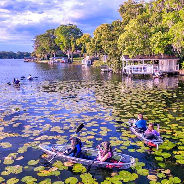 Exkursion im Glasboden-Kajak in Winter Park, Florida