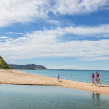 Der North Bar Lake an der Sleeping Bear Dunes National Lakeshore im Leelanau County, Michigan