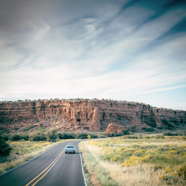 Roadtrip auf der Route 66 durch Laguna Pueblo, New Mexico